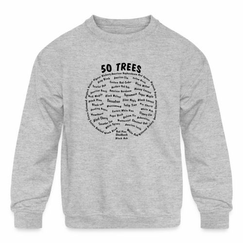 50 Trees Arbor Day Arborist Plant Tree Forest Gift - Kids' Crewneck Sweatshirt