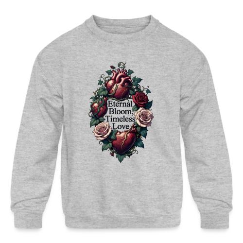 Eternal Bloom Timeless Love Entwined Hearts T-Shir - Kids' Crewneck Sweatshirt