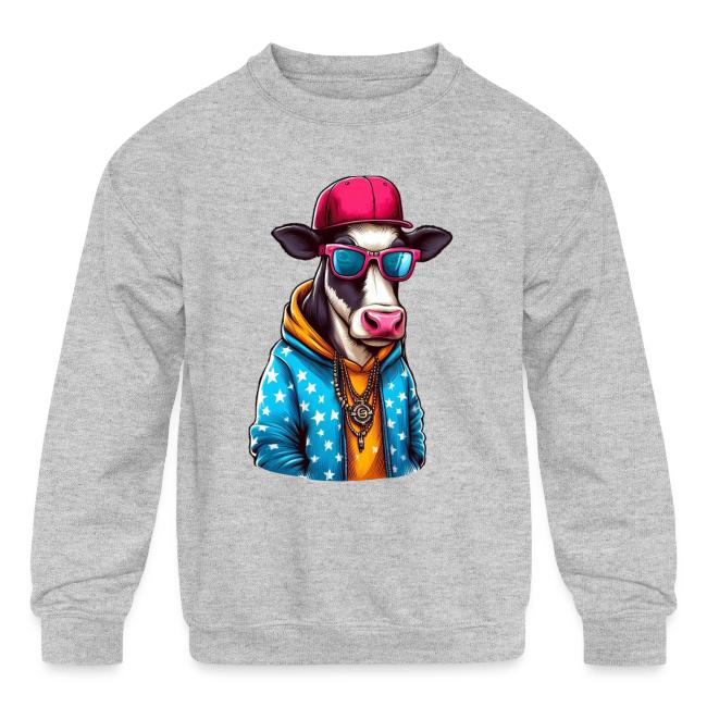 Gangster Cow Wearing a Cap