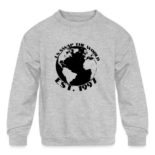 LS SWAP THE WORLD Est. 1997 - Kids' Crewneck Sweatshirt