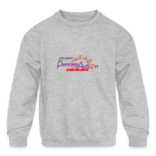 Pennies In Action Logo - Kids' Crewneck Sweatshirt