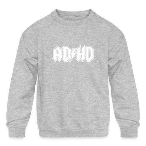 ADHD ACDC Logo. Funny ADD Awareness - Kids' Crewneck Sweatshirt