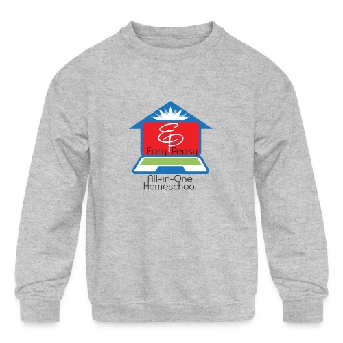 EP Logo with All-In-One Homeschool - Kids' Crewneck Sweatshirt