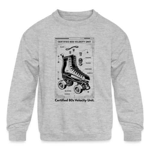 Retro Roller Skate T-Shirt - Kids' Crewneck Sweatshirt