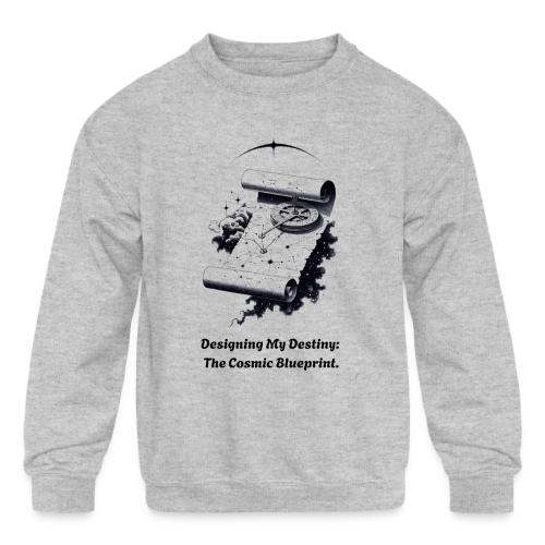 Cosmic Blueprint T-Shirt - Kids' Crewneck Sweatshirt