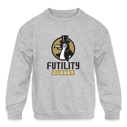 Futility Closet Logo - Color - Kids' Crewneck Sweatshirt