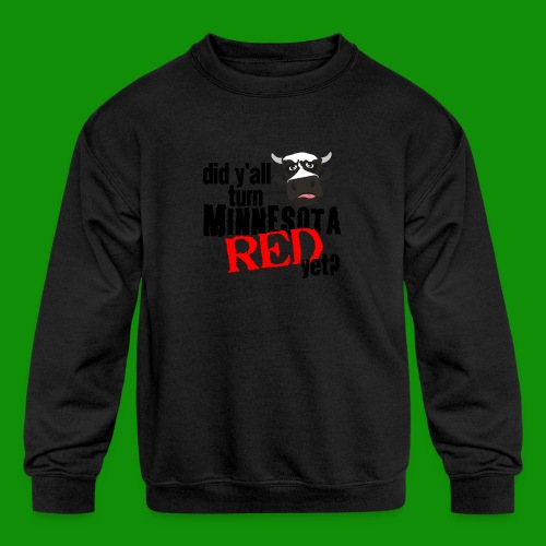 Turn Minnesota Red - Kids' Crewneck Sweatshirt