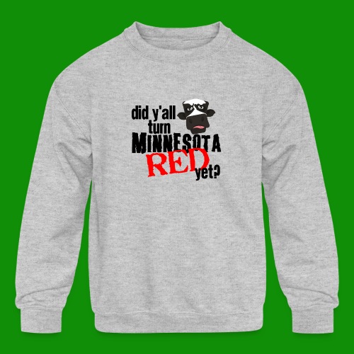 Turn Minnesota Red - Kids' Crewneck Sweatshirt
