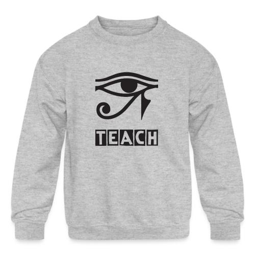 EYE TEACH DSGNS TRNSP - Kids' Crewneck Sweatshirt