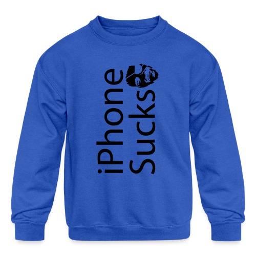 iPhone Sucks - Kids' Crewneck Sweatshirt
