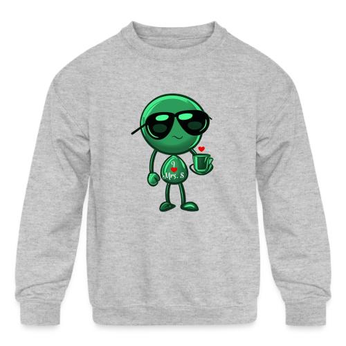 Smoon_I love Mrs S Green - Kids' Crewneck Sweatshirt