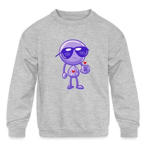 Smoon_I love Mrs S Purple - Kids' Crewneck Sweatshirt