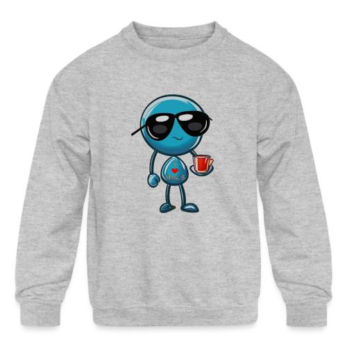 Smoon City 3_I heart Mrs S - Kids' Crewneck Sweatshirt