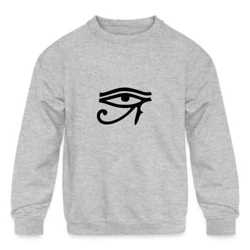 Eye of Horus - Kids' Crewneck Sweatshirt
