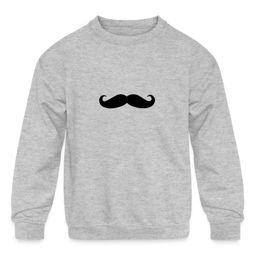 mustache - Kids' Crewneck Sweatshirt