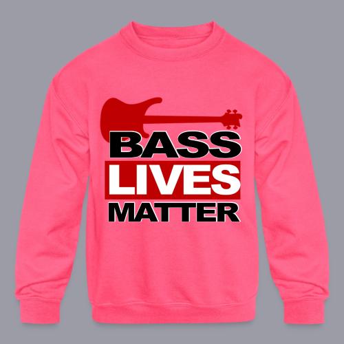 BASS LIVES MATTER - Kids' Crewneck Sweatshirt