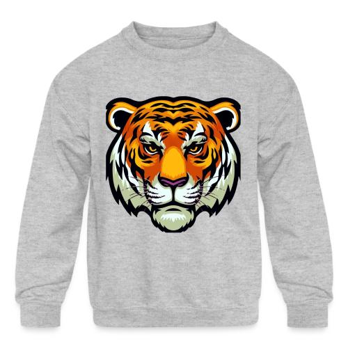 Tiger Fashion Feline Animal, Tiger Willing Success - Kids' Crewneck Sweatshirt