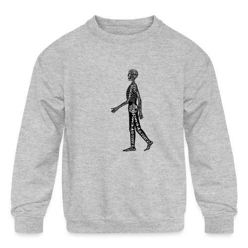Skeleton Human - Kids' Crewneck Sweatshirt