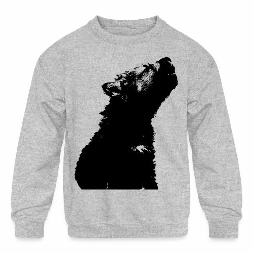 OnePleasure cool cute young wolf puppy gift ideas - Kids' Crewneck Sweatshirt