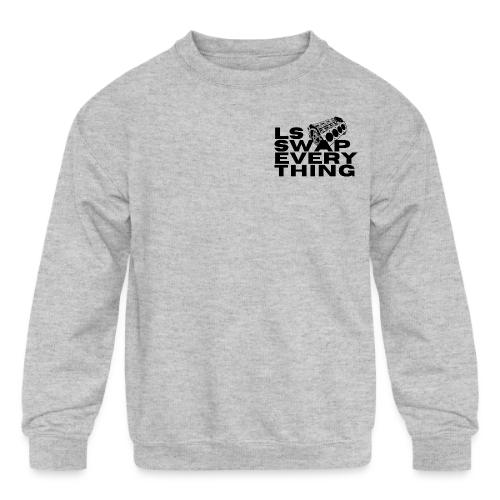 LS Swap Everything (Front & Back) - Kids' Crewneck Sweatshirt