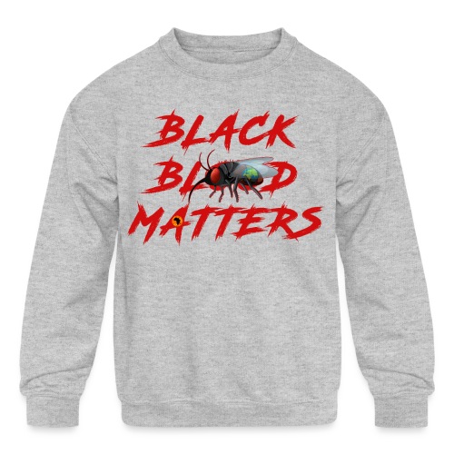 Black Blood Matters FT Our Universe Within Logo - Kids' Crewneck Sweatshirt