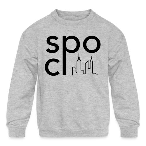 DCOMmentaries SpoCi Black - Kids' Crewneck Sweatshirt