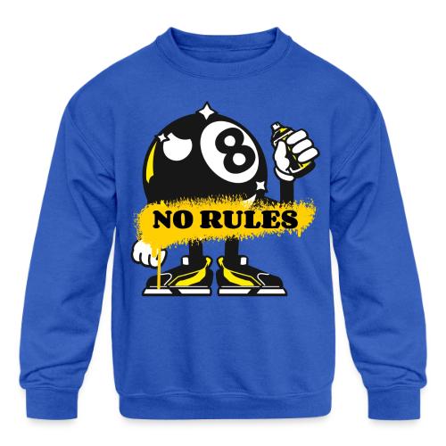 No Rules 8 Ball - Kids' Crewneck Sweatshirt