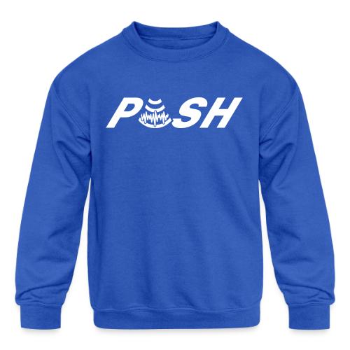 PUSH Simple Logo - Kids' Crewneck Sweatshirt