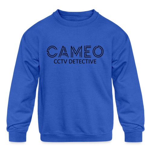 CAMEO CCTV Detective (Black Logo) - Kids' Crewneck Sweatshirt