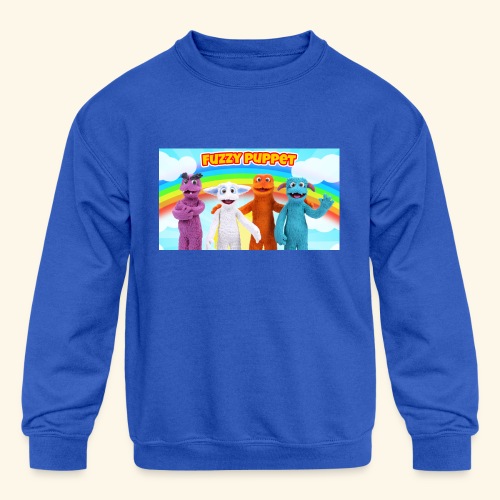 Fuzzy Characters - Kids' Crewneck Sweatshirt