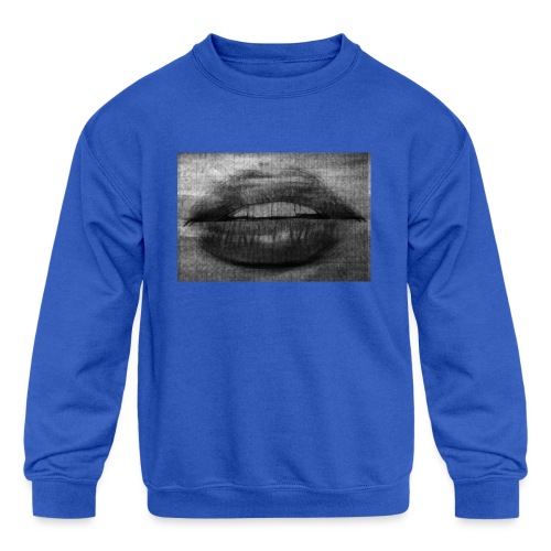 Blurry Lips - Kids' Crewneck Sweatshirt