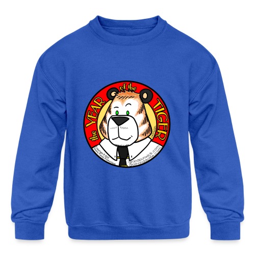 Dashiell: Year of the Tiger - Kids' Crewneck Sweatshirt