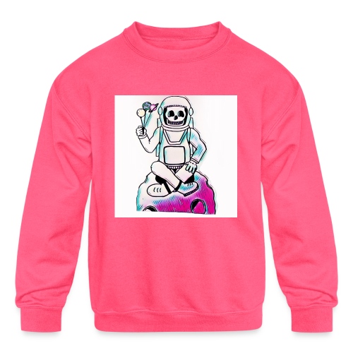 Astro Skull - Kids' Crewneck Sweatshirt