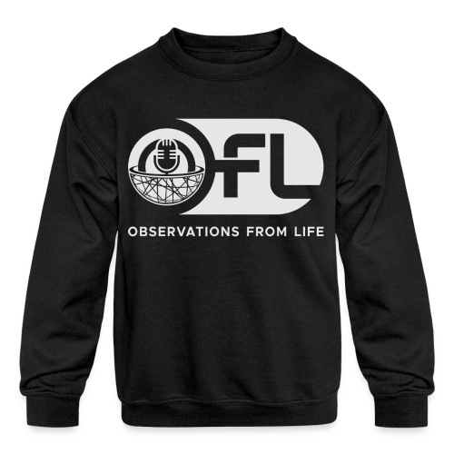 Observations from Life Logo - Kids' Crewneck Sweatshirt