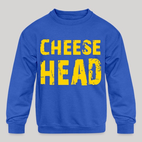 Cheesehead - Kids' Crewneck Sweatshirt