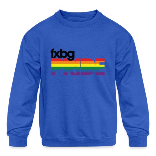 FXBG PRIDE LOGO - Kids' Crewneck Sweatshirt