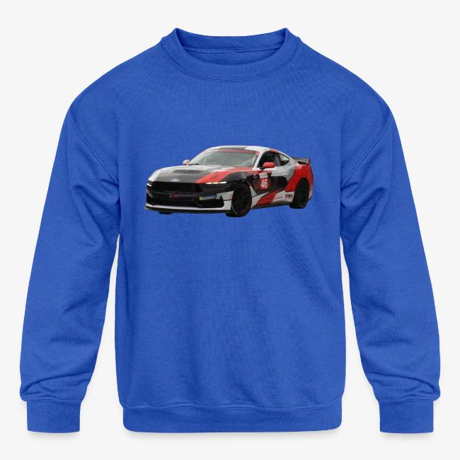 Red White and Black Mustang Racecar