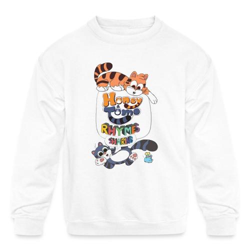 Honey and Tomo Rhymes Sharing - Kids' Crewneck Sweatshirt