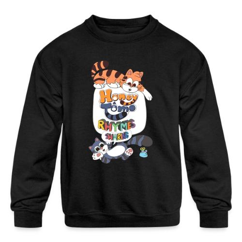 Honey and Tomo Rhymes Sharing - Kids' Crewneck Sweatshirt