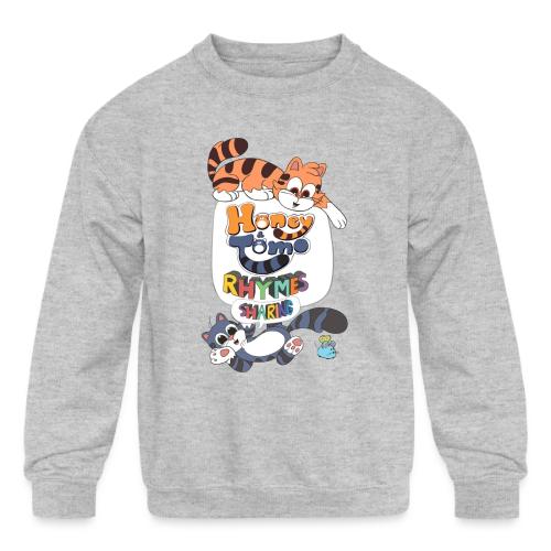 Honey and Tomo Rhymes Sharing - Kids' Crewneck Sweatshirt