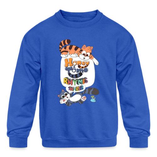Honey and Tomo Rhymes Sharing - Kids' Crewneck Sweatshirt