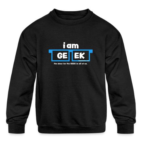 iamGEEK LOGO - Kids' Crewneck Sweatshirt