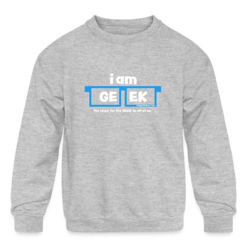 iamGEEK LOGO - Kids' Crewneck Sweatshirt