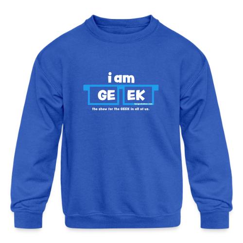 iamGEEK LOGO - Kids' Crewneck Sweatshirt