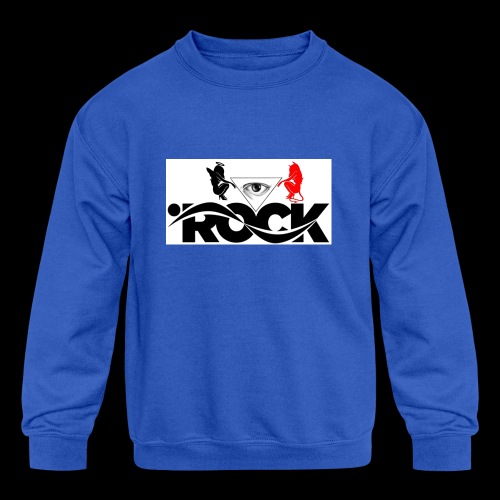 Eye Rock Devil Design - Kids' Crewneck Sweatshirt