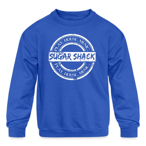 Shack logo White - Kids' Crewneck Sweatshirt