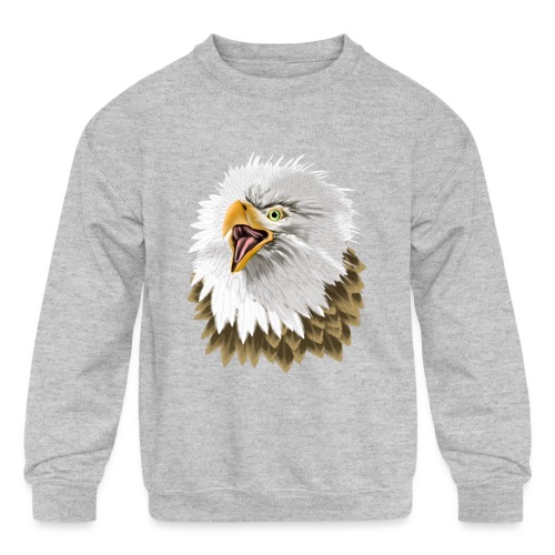 Big, Bold Eagle - Kids' Crewneck Sweatshirt