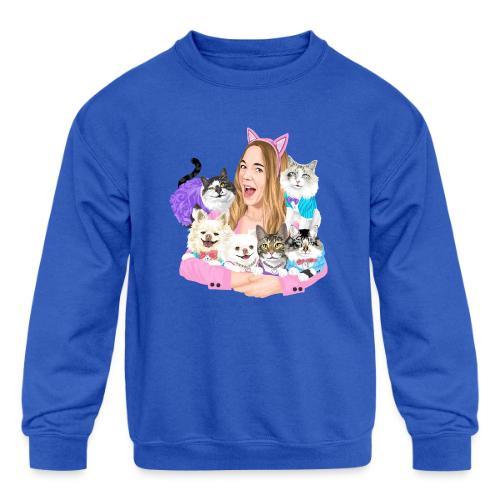 Jahnnalee & The Furry Kiddos - Kids' Crewneck Sweatshirt