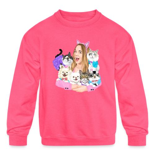 Jahnnalee & The Furry Kiddos - Kids' Crewneck Sweatshirt