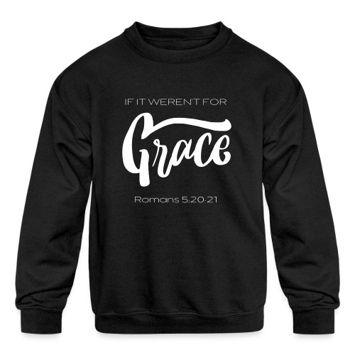 Grace by Mariee Murphy white letters - Kids' Crewneck Sweatshirt